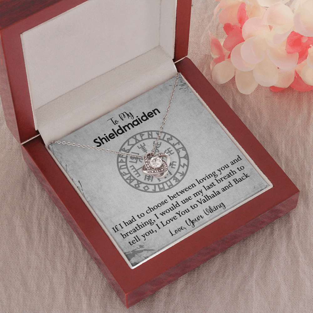 157A To My Shieldmaiden Necklace, Gift for Her, Necklace Viking, I Love You Always