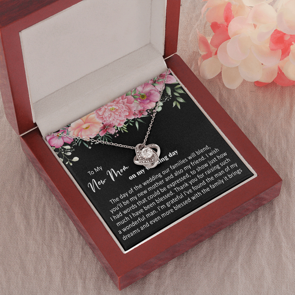 415A To My New Mom On My Wedding Day You'll Be My New Mother Also My Friend Necklace