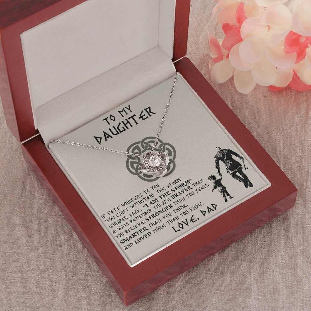 To My Daughter Necklace, Daughter Father Necklace, Daughter Gift from Dad 465