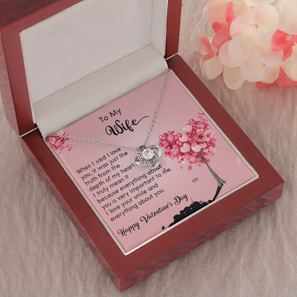 208A - Wife Necklace Gift from Husband, LOVE YOU Forever & Always, Valentine's Day Gift
