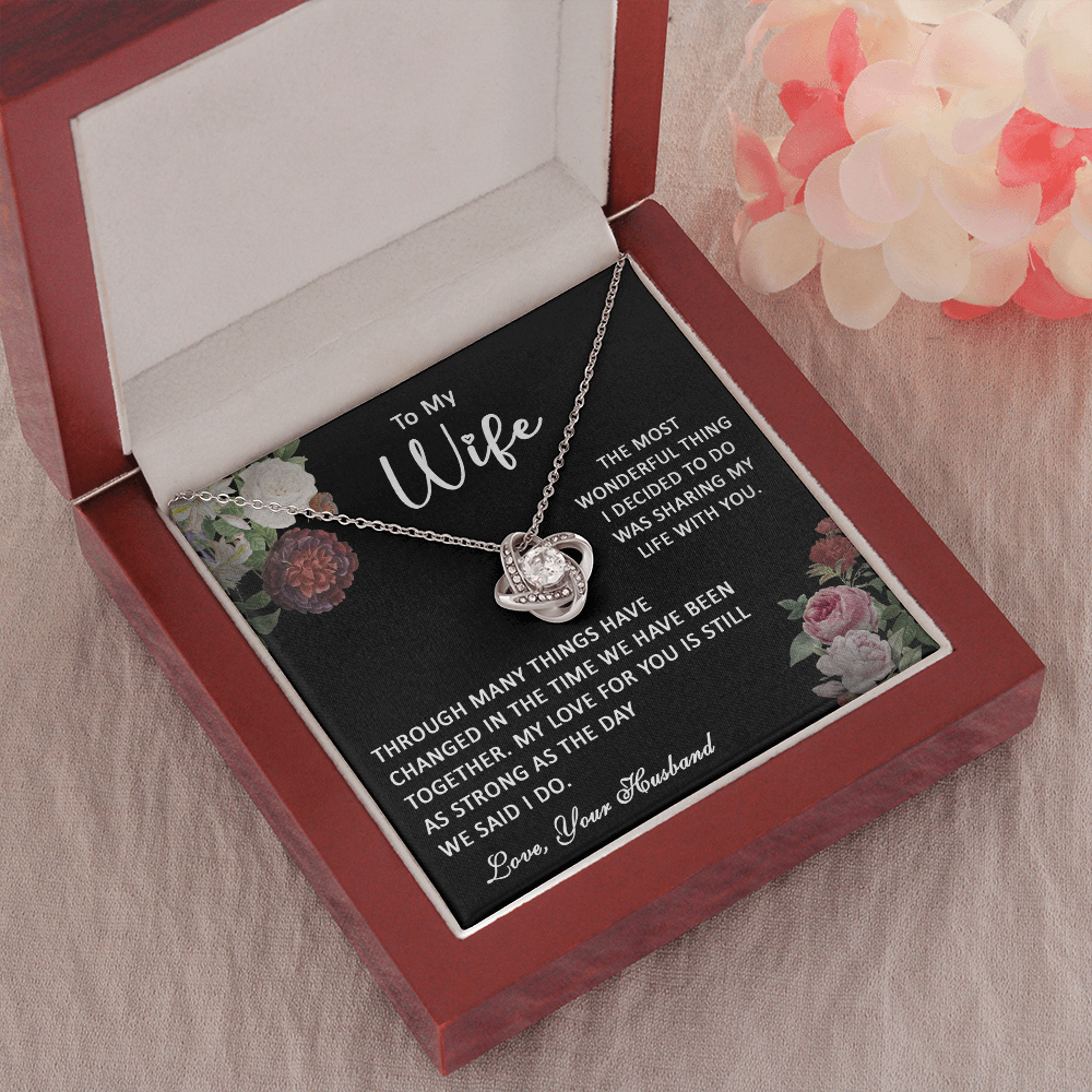 413A To My Wife Necklace, Gift Birthday Necklace From Husband For Wife, Gift Holiday