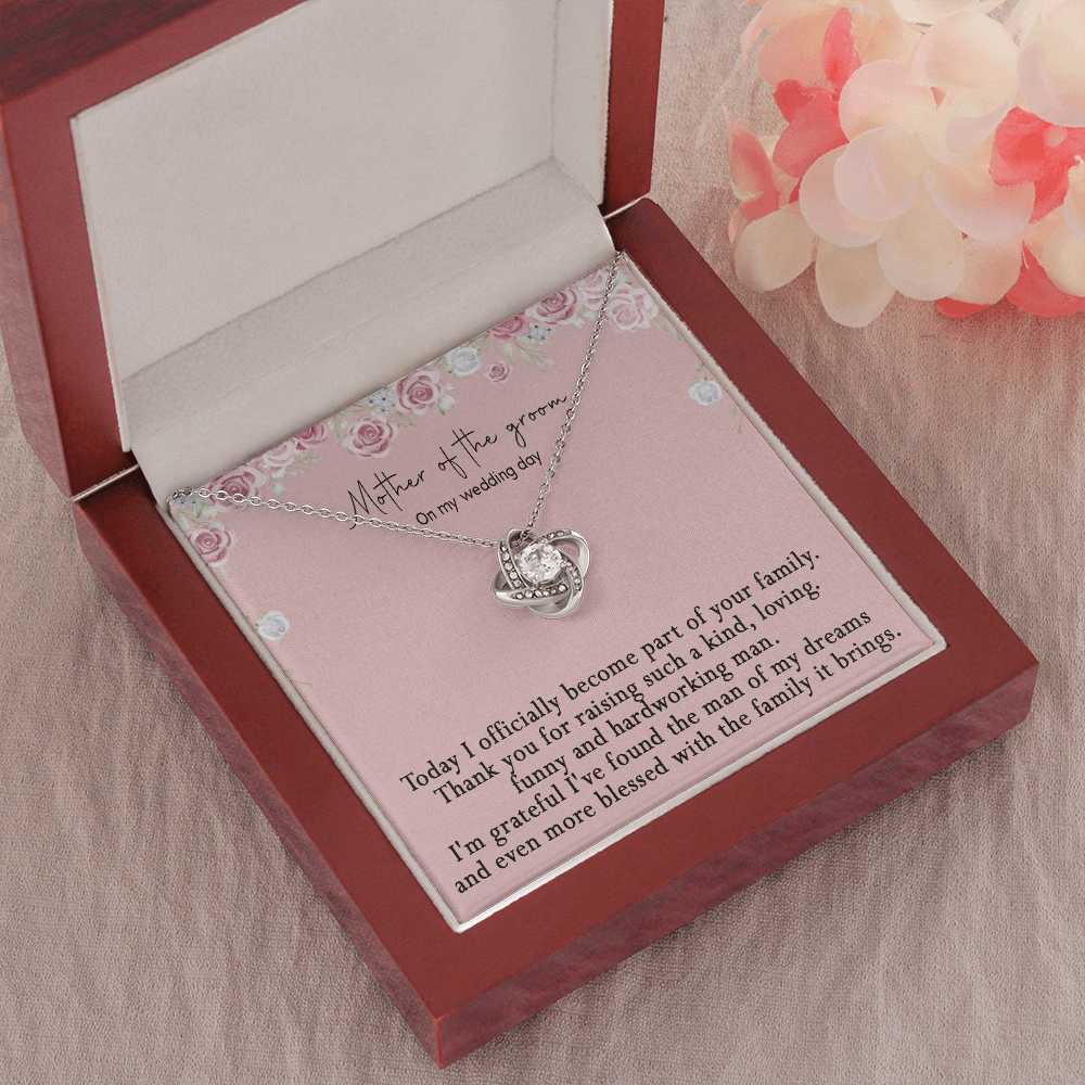 172A Gifts Necklace Love Knot To Mom On My Wedding Day From Son On Wedding Day