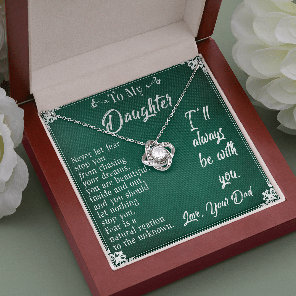 30A To My Daughter Necklace, Daughter Father Necklace, Daughter Gift from Dad