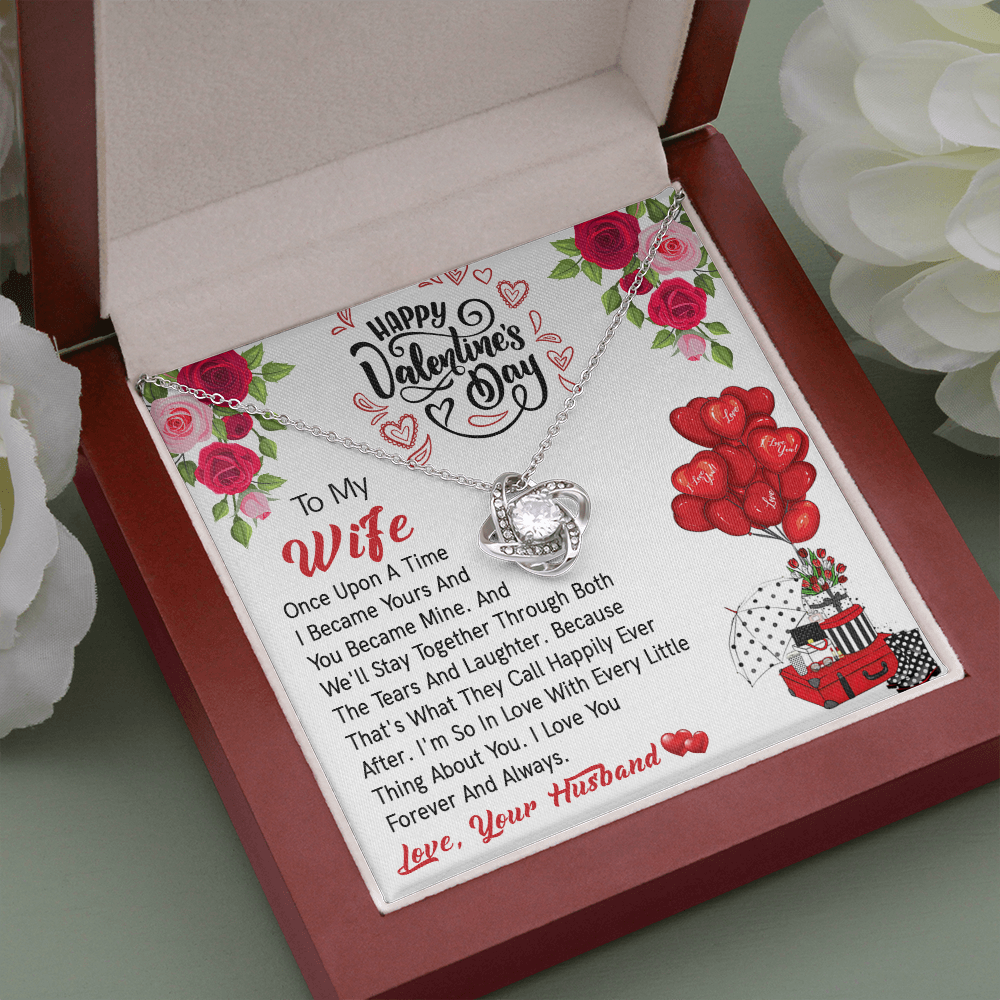 206A - Valentine's Day Necklace Gift for Wife, I LOVE YOU Forever & Always Couple Gift