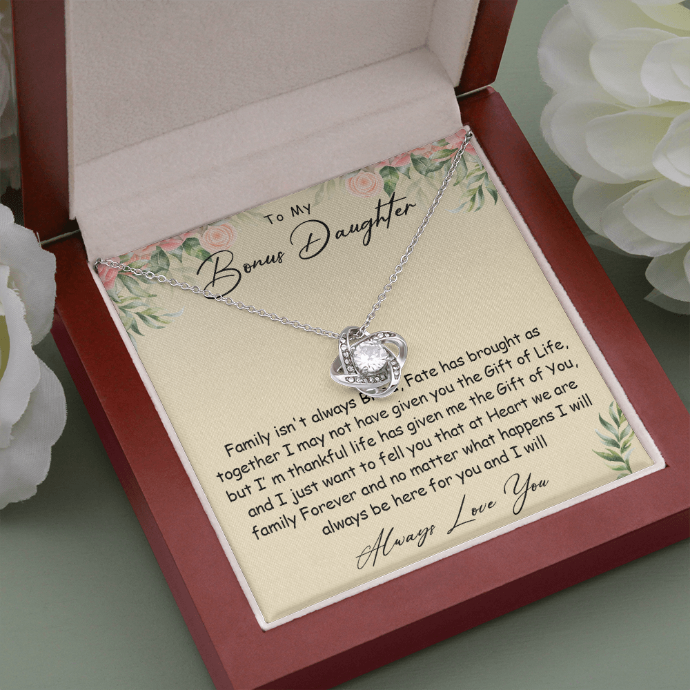 N360A To my Bonus Daughter Necklace, Bonus Daughter, Step Daughter Gift