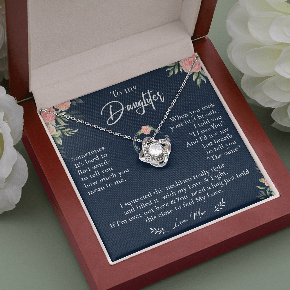 N378A To My Daughter Necklace, Necklace Gift For Daughter From Mom, Birthday Gift