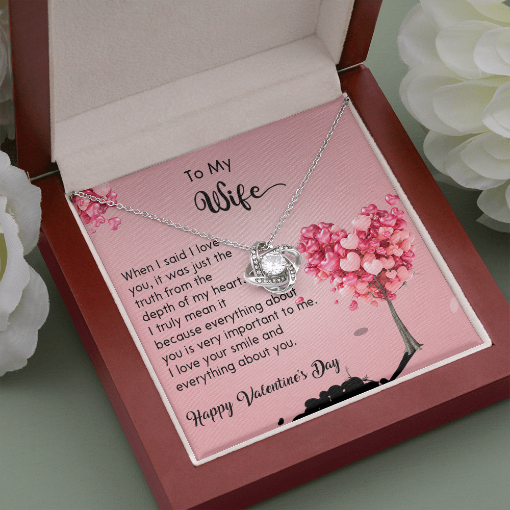 208A - Wife Necklace Gift from Husband, LOVE YOU Forever & Always, Valentine's Day Gift