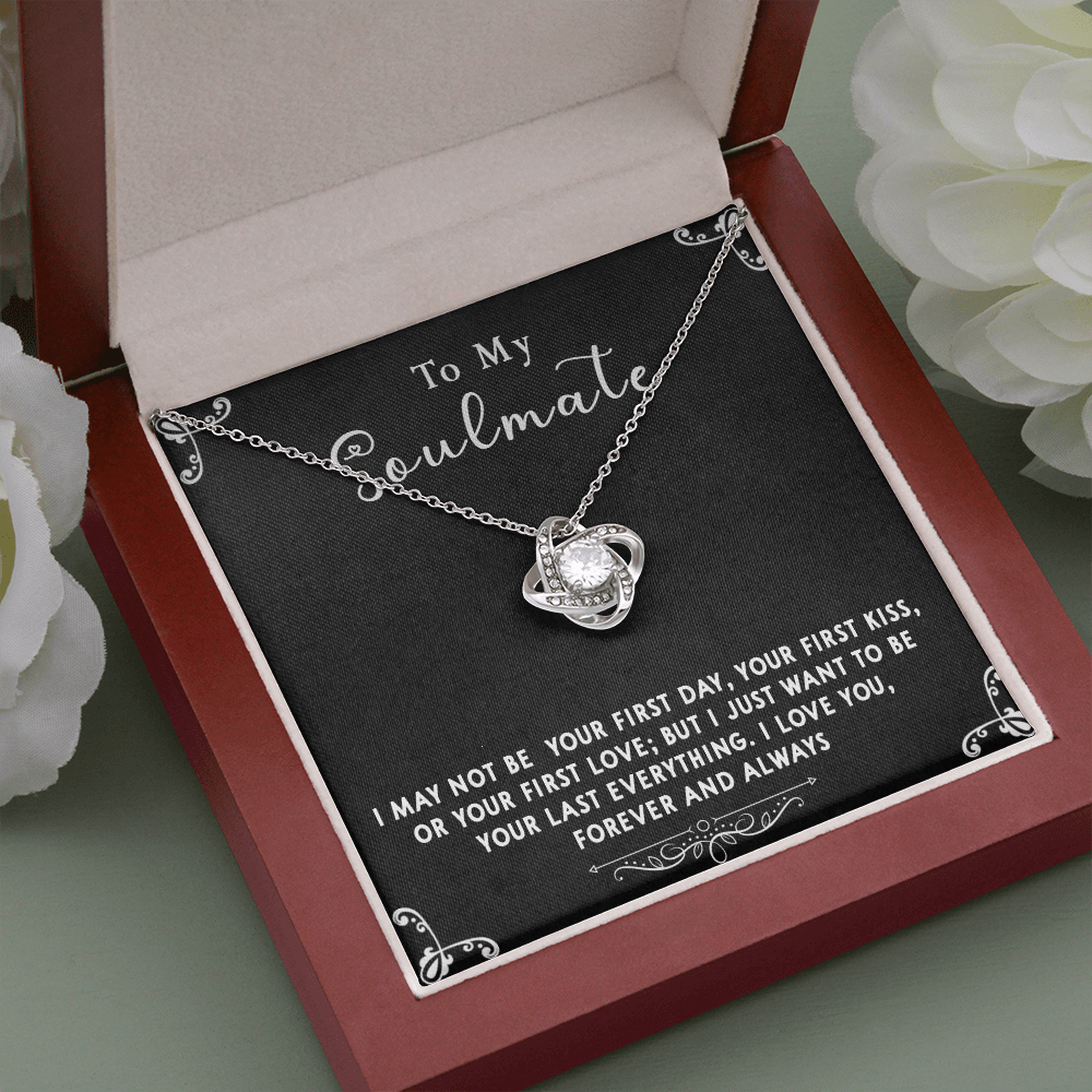 169A Gift To My Soulmate Necklace, Birthday Necklace For Wife, Happy Valentine Gift
