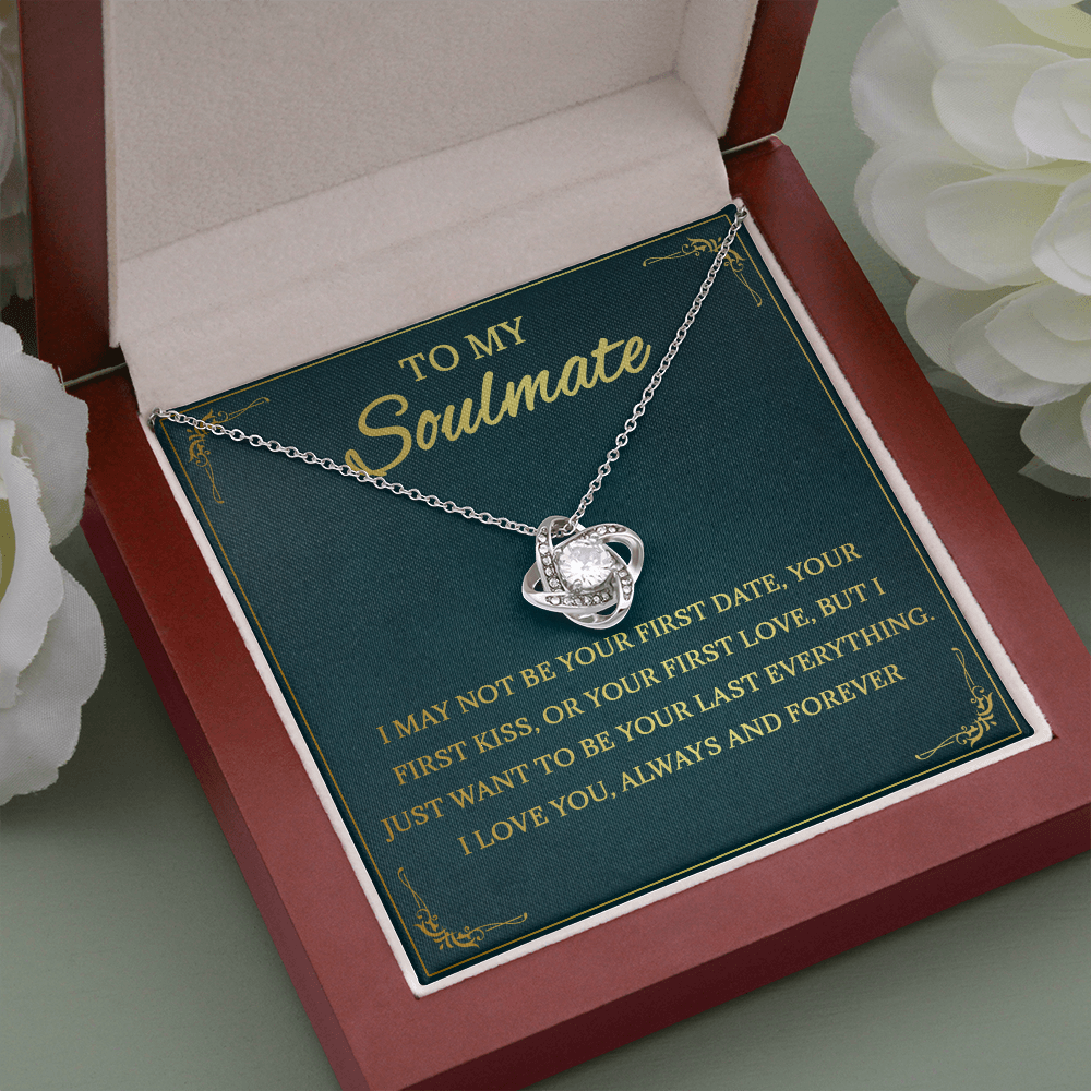 64A Necklace To My Soulmate, Love Gift for Her, Girlfriend Birthday from Husband