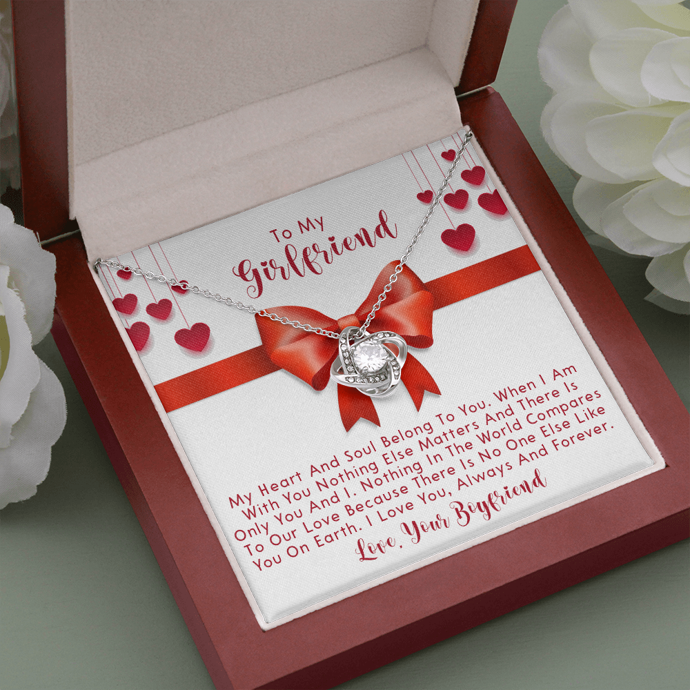 251A Necklace To My Girlfriend, Love Gift for Her From Boyfriend, Couple Necklace