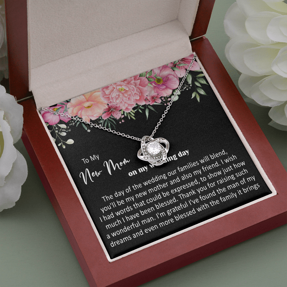 415A To My New Mom On My Wedding Day You'll Be My New Mother Also My Friend Necklace