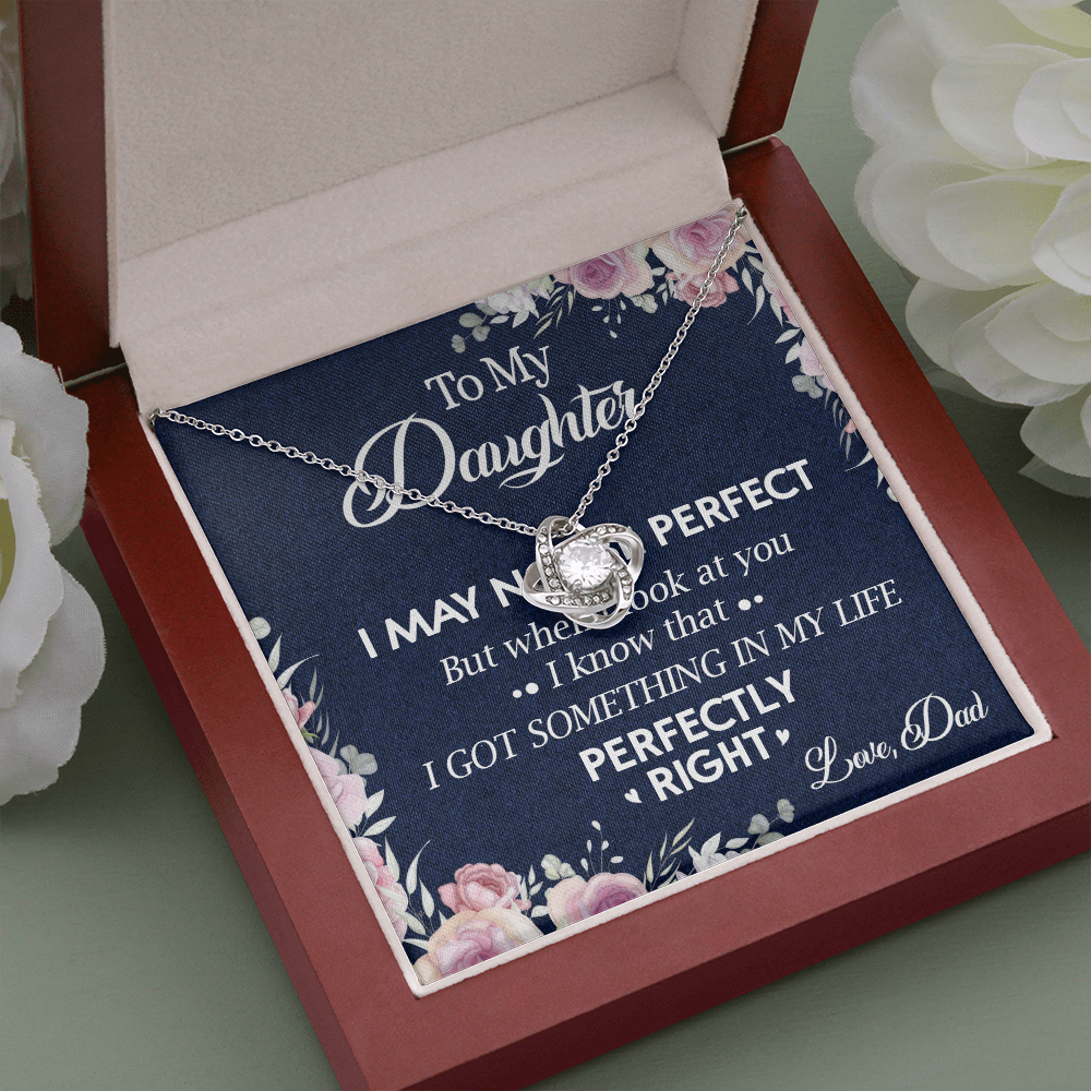 150A Necklace To My Daughter, Daughter Necklace Birthday Gift from Dad, I Love You