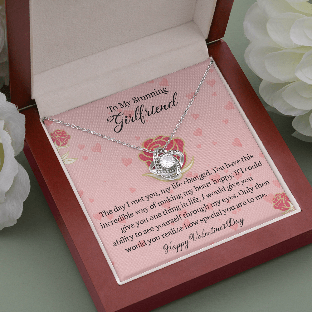 204A - To my Stunning Girlfriend Necklace, Love Necklace Valentine Gift from Boyfriend