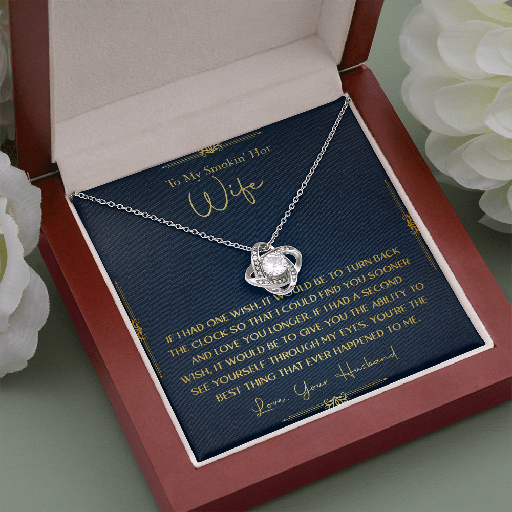 170A Necklace Gift To My Smokin Hot Wife, Gift for Her From Husband, Valentine Gift