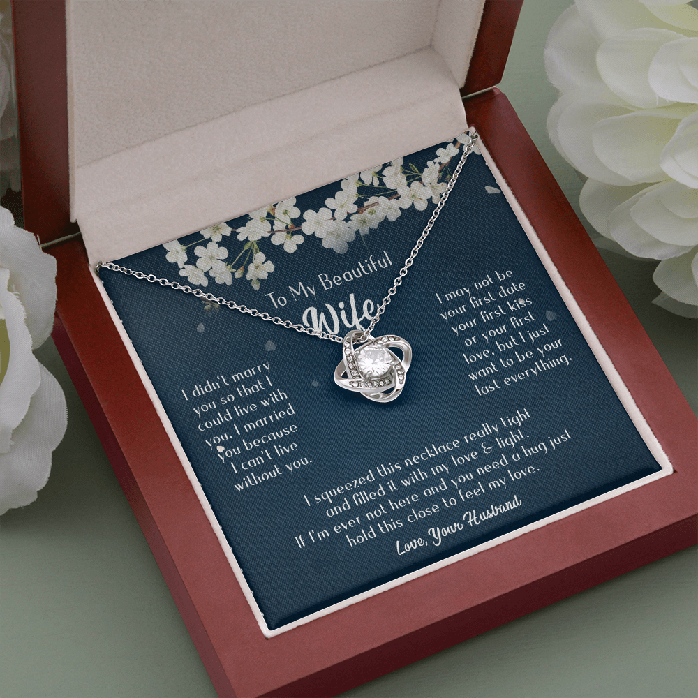 163A Necklace Gift To Beautiful Wife, Valentine Gift for Her, I Married Perfect Wife