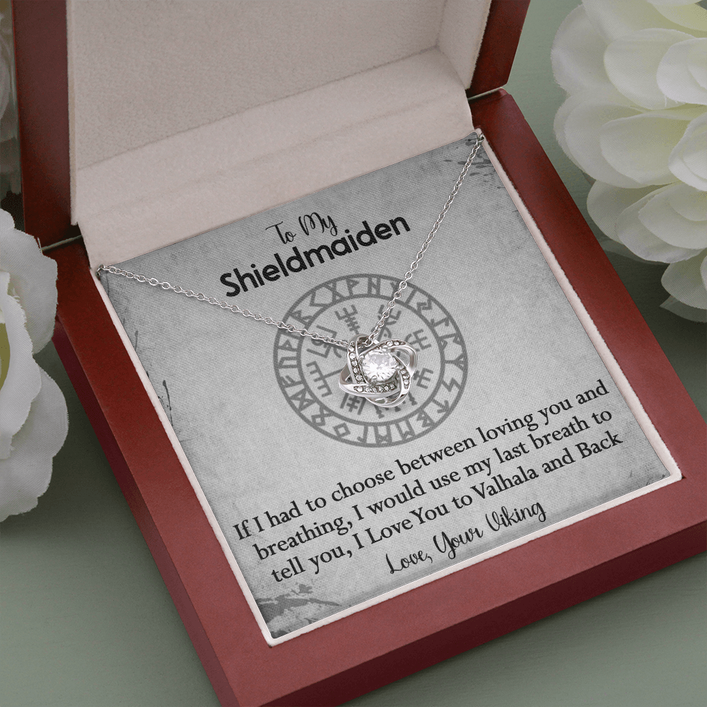 157A To My Shieldmaiden Necklace, Gift for Her, Necklace Viking, I Love You Always