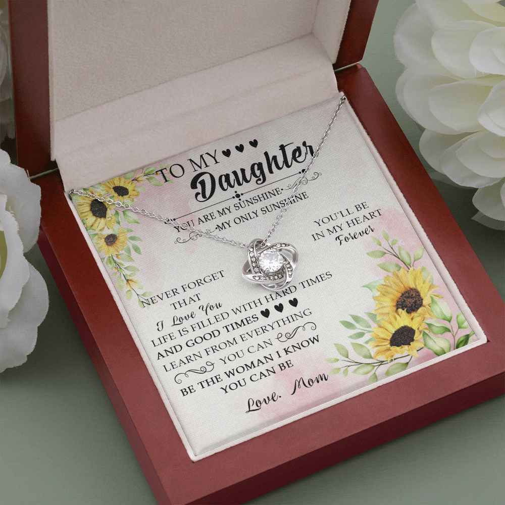 49A To My Daughter Necklace Gift From Mom, You Are My Sunshine, My Only Sunshine