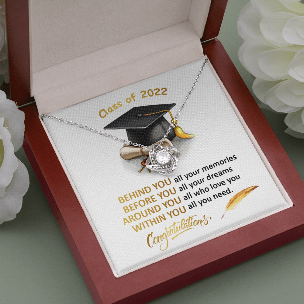 408A Class of 2022 Graduation Necklace, Congratulations Gift Necklace