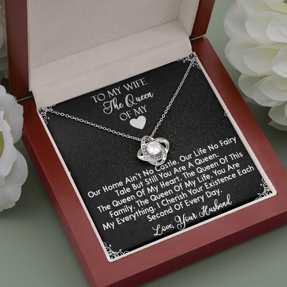 419A To My Wife The Queen Necklace, Gifts for Wife, Gifts for Her, Birthday Gifts