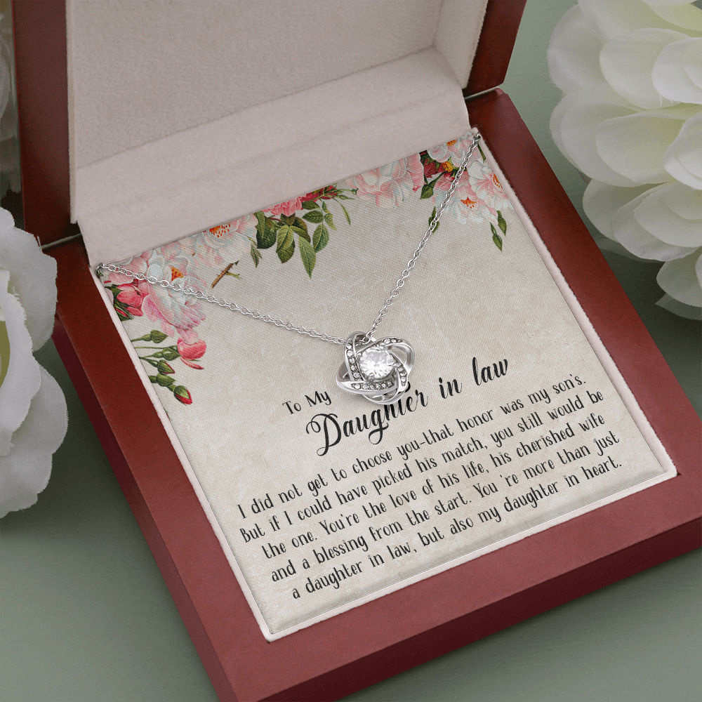153A Necklace To My Daughter in law, Cute Necklace Gift from Dad Mom, Birthday Gift
