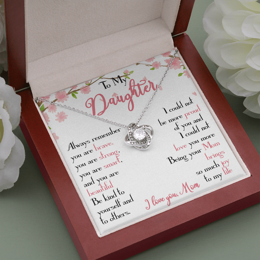 28A To My Daughter Necklace, Daughter Mother Necklace, Daughter Gift from Mom