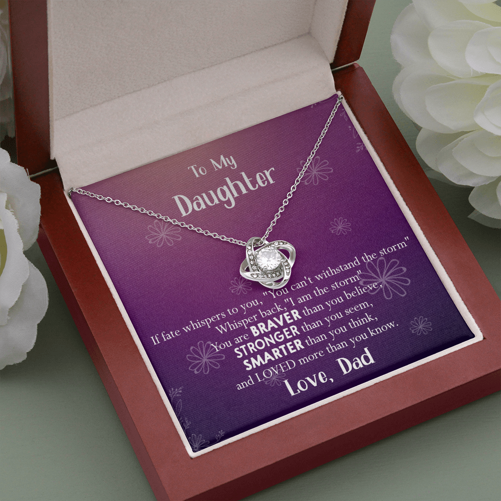 155A Necklace To My Daughter, Gift for Her, Women Necklace, Birthday Gift from Dad