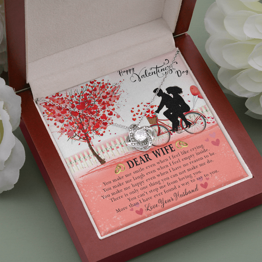 187A Necklace To Dear Wife, Necklace Gift from Husband, Valentine's Day Gift for Wife