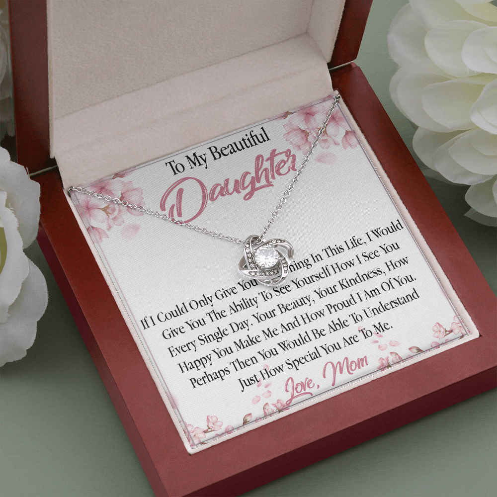 27A To My Daughter From Mom Necklace, Holiday, Birthday Gift To Daughter From Mom