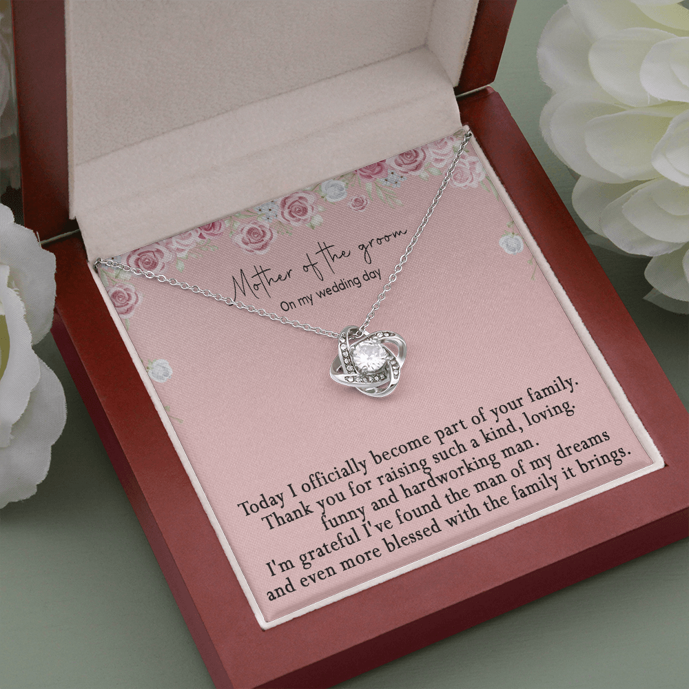 172A Gifts Necklace Love Knot To Mom On My Wedding Day From Son On Wedding Day