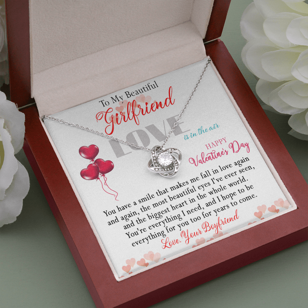 186A Necklace To Beautiful Girlfriend, Necklace Gift from Boyfriend, Valentine Gift