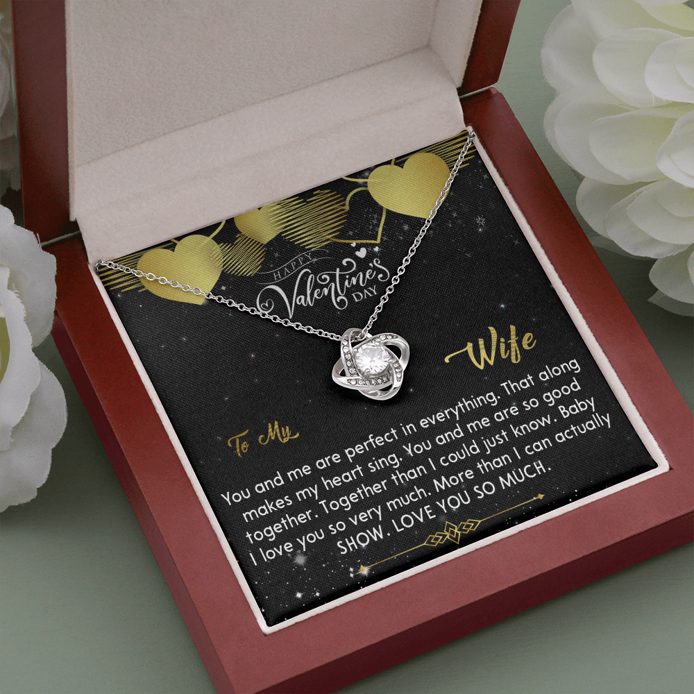 212A - Necklace To my Wife, Wife Valentine Gift from Awesome Husband, Happy Valentine