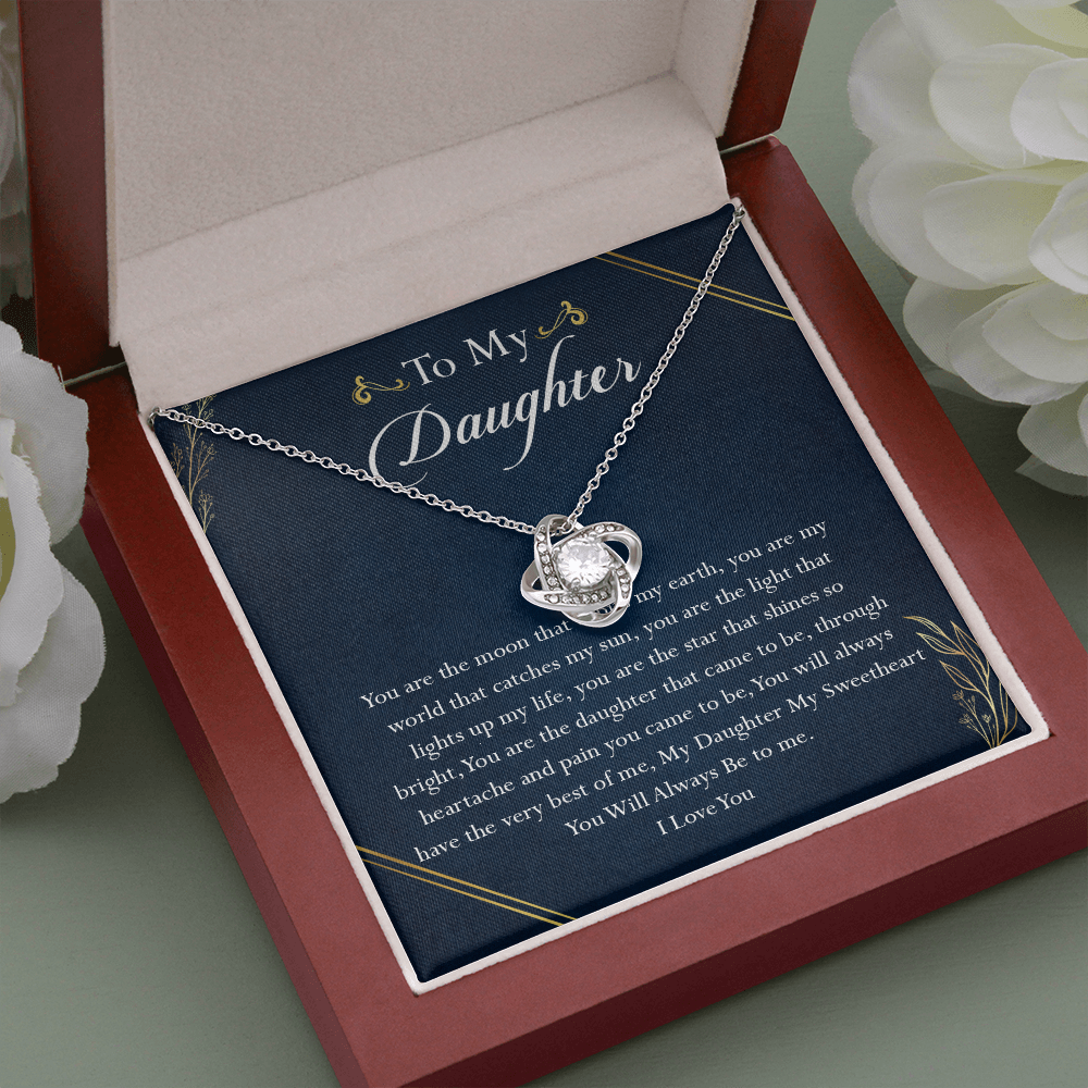 38A To My Daughter Necklace, Birthday Gift For Daughter, Gift From Dad Gift From Mom