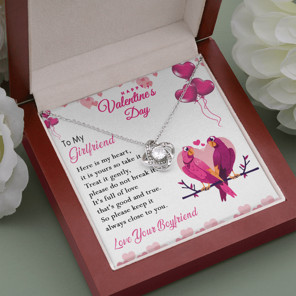 216A - Happy Valentine's Day Gift, Necklace To my Girlfriend, Necklace Love Couple Bird
