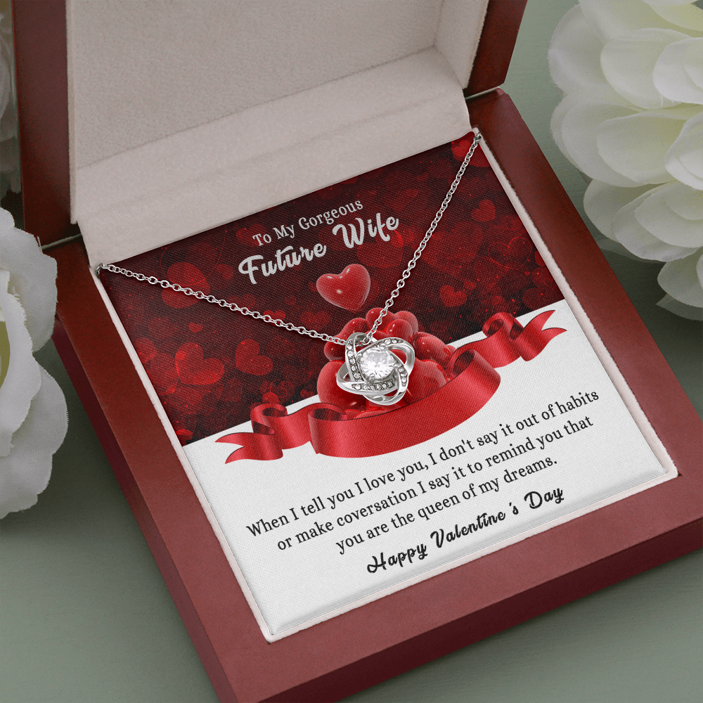 197A - To my Gorgeous Future Wife Necklace, Happy Valentine's Day Gift, Women Necklace