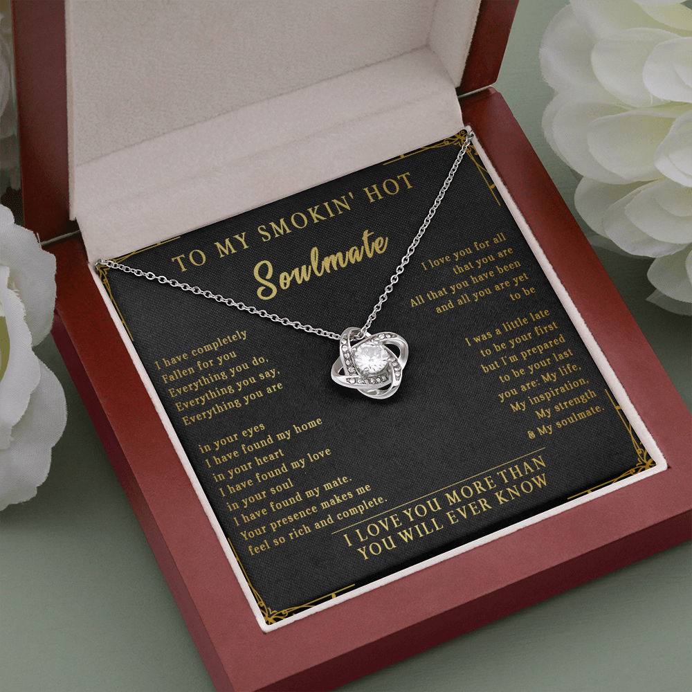 144A Necklace To My Smokin Hot Soulmate, Perfect Gift for Wife/Girlfriend, Birth Gift