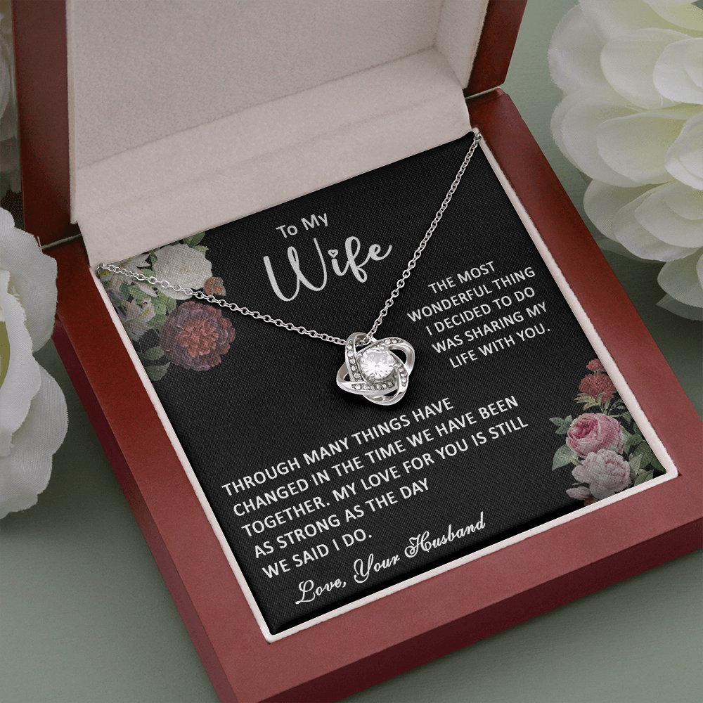 413A To My Wife Necklace, Gift Birthday Necklace From Husband For Wife, Gift Holiday