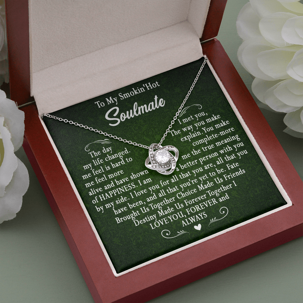 173A To My Smokin Hot Wife Necklace, Necklace Gift For Wife Soulmate Valentine Gift
