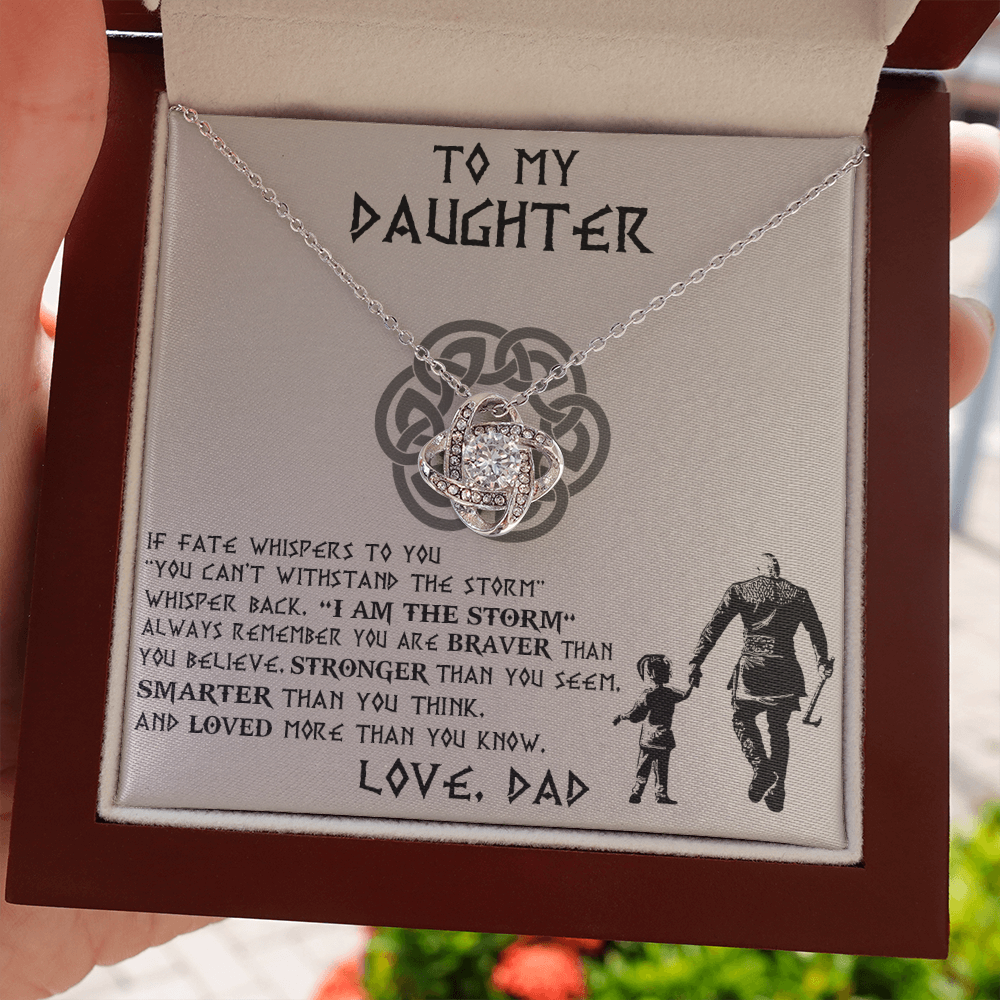 To My Daughter Necklace, Daughter Father Necklace, Daughter Gift from Dad 465