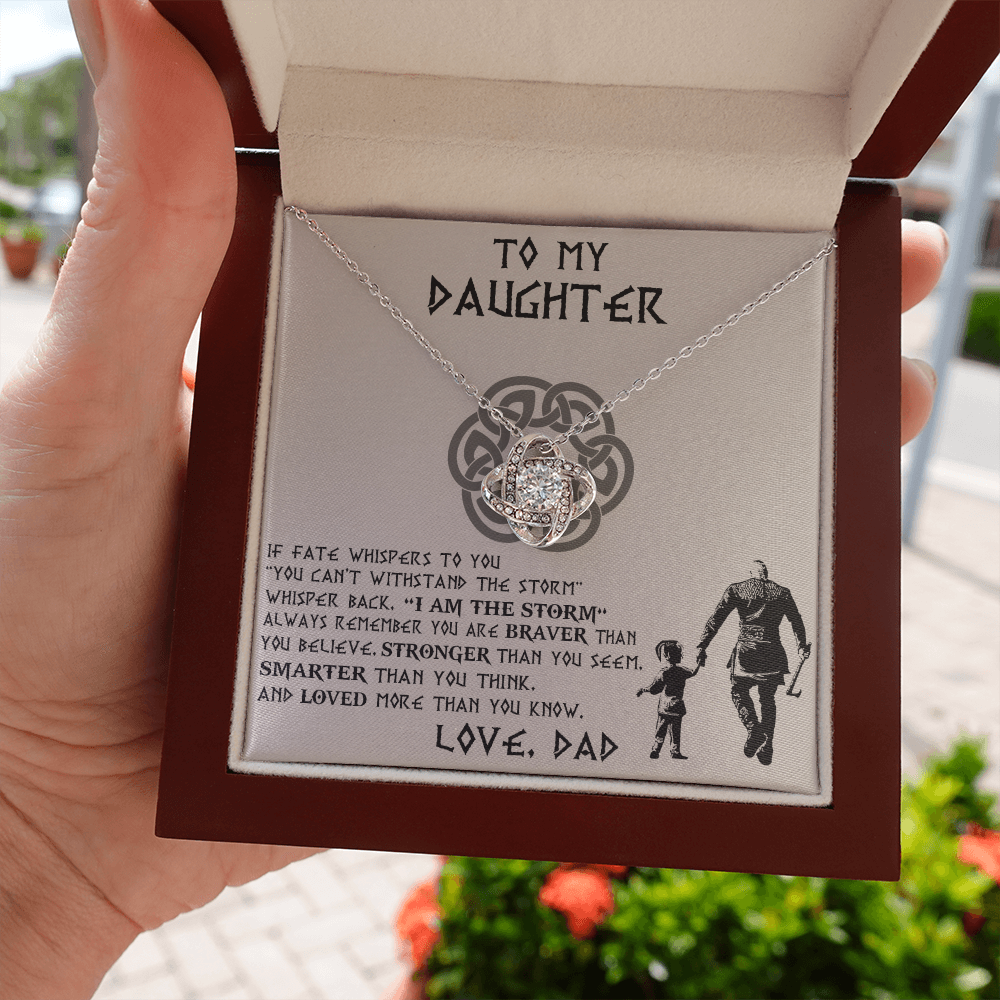 To My Daughter Necklace, Daughter Father Necklace, Daughter Gift from Dad 465