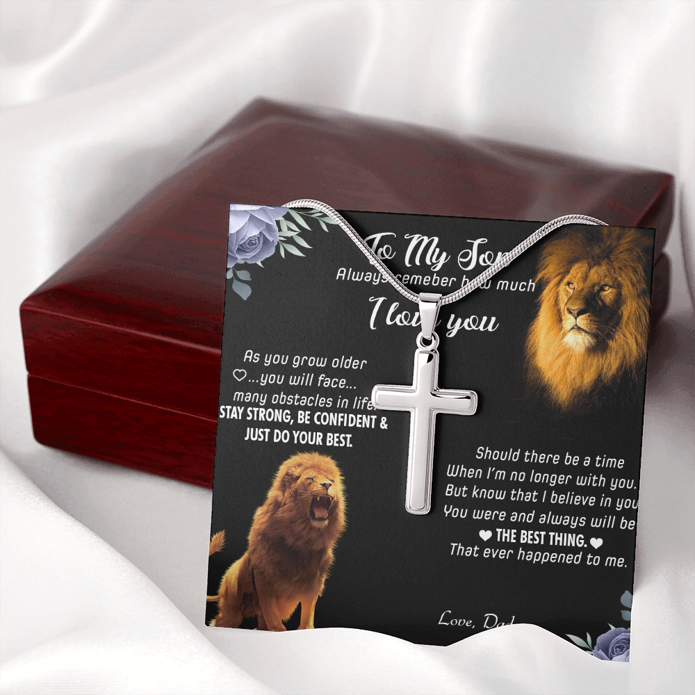 Lion Father To Son Necklace from Dad 448