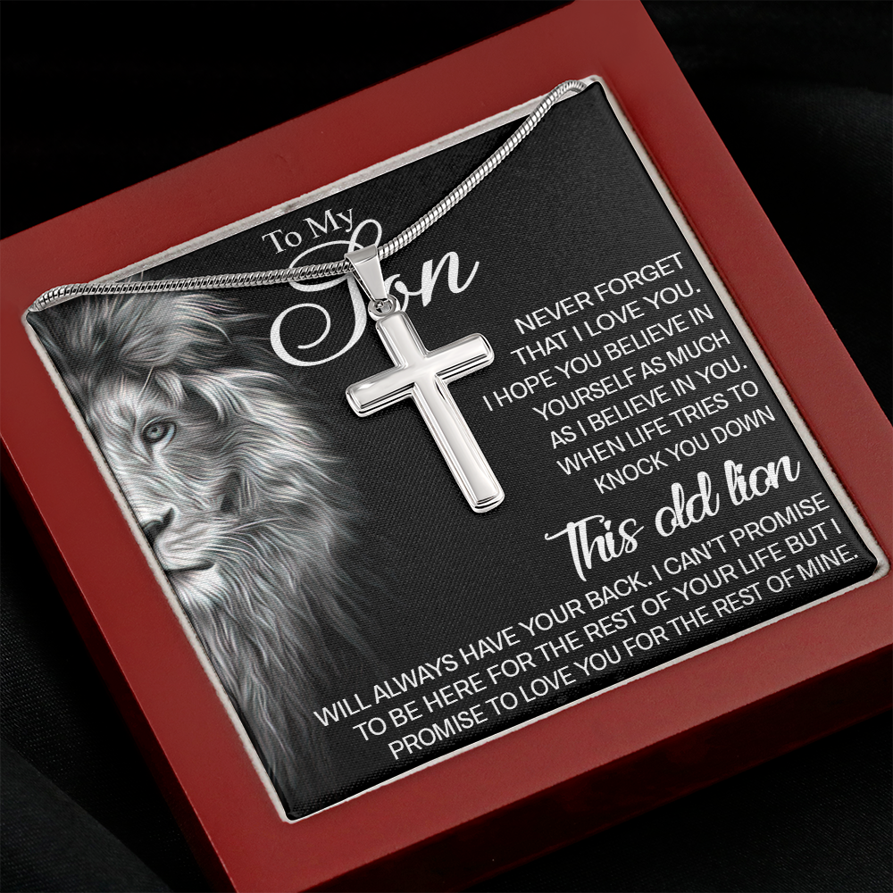 To My Son Necklace from Mom Gifts for Son Birthday 438