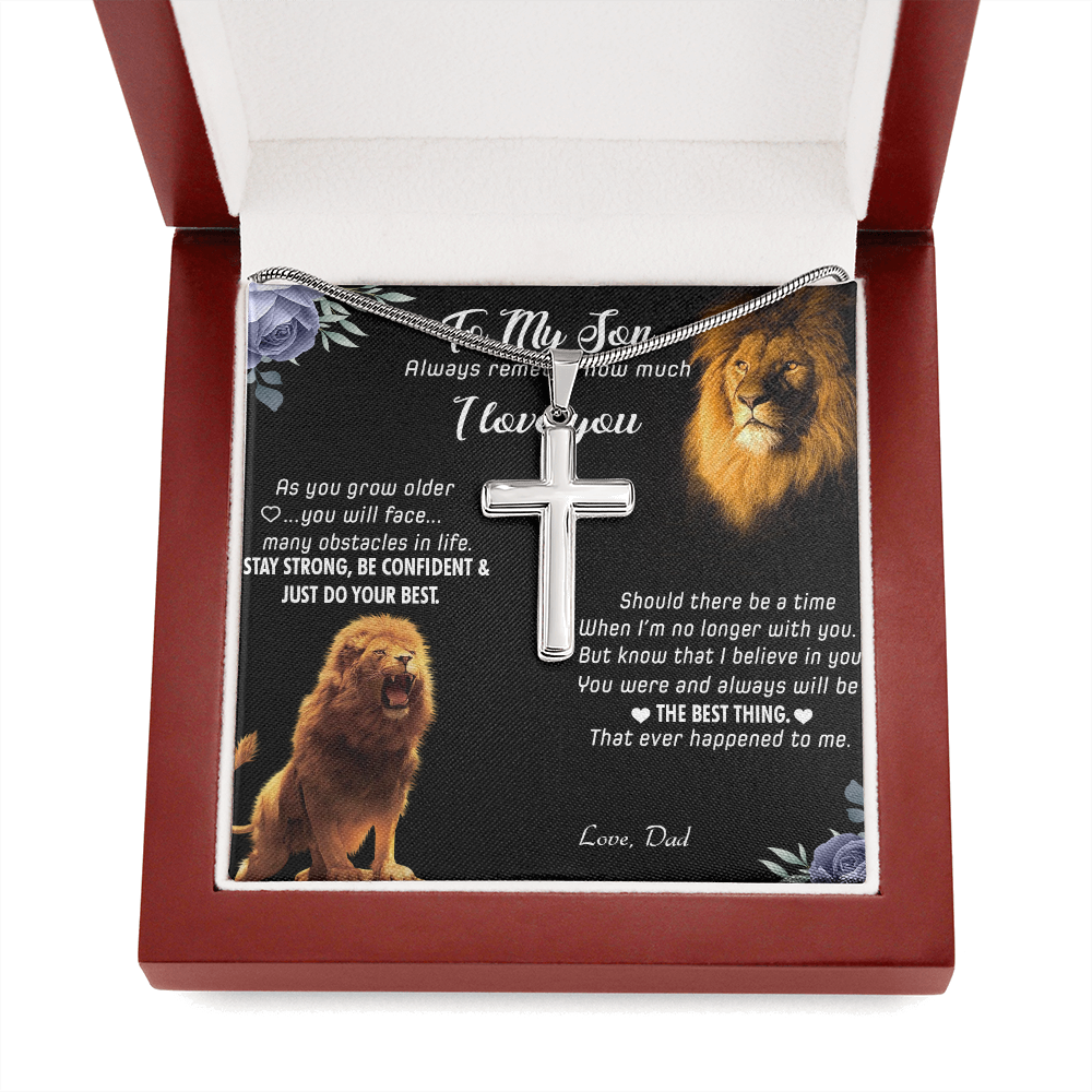 Lion Father To Son Necklace from Dad 448