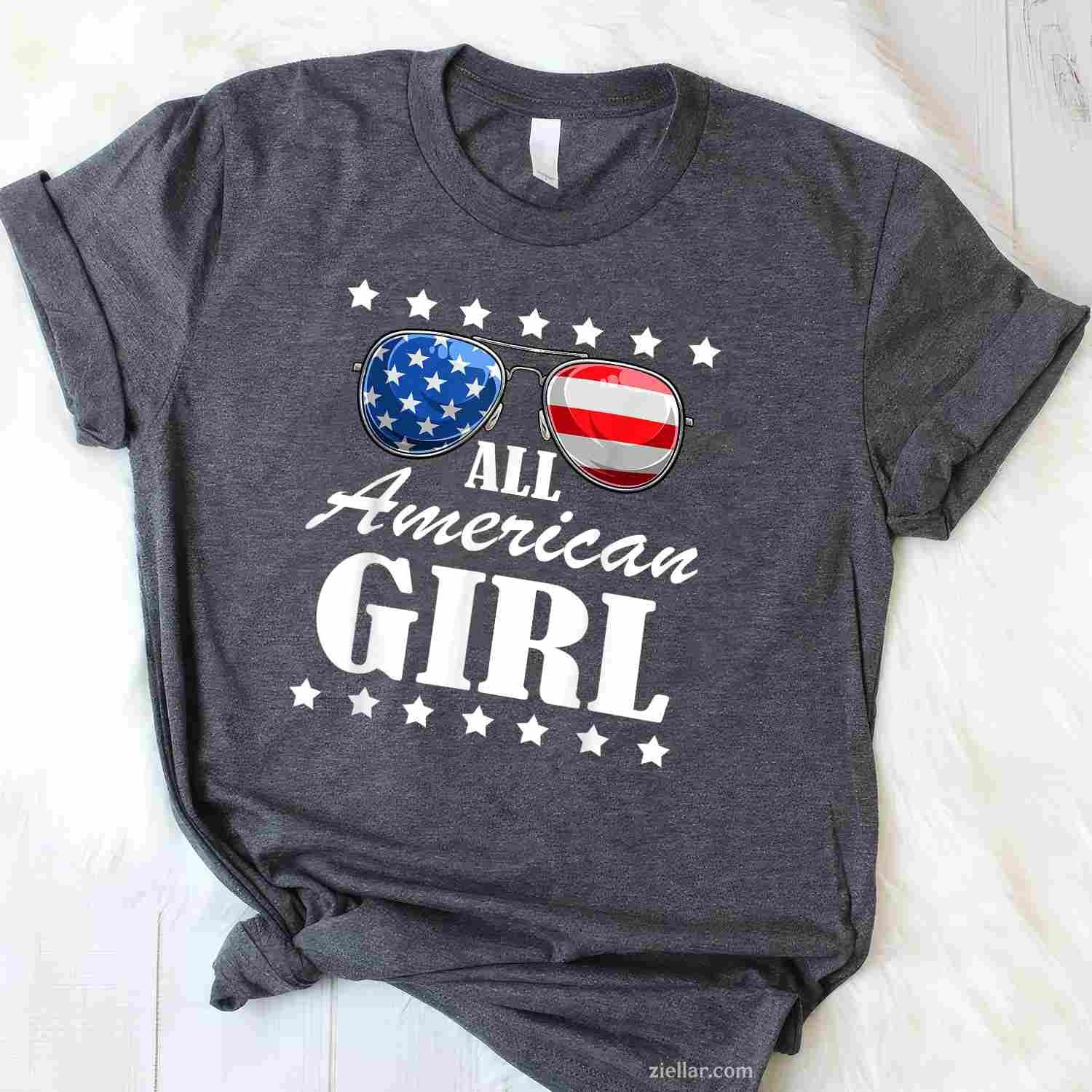 4th July America Independence Day Patriot USA Womens & T-Shirt Tee