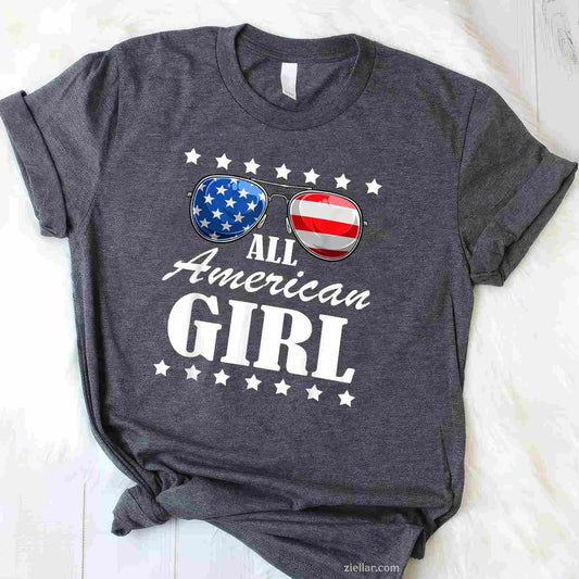 4th July America Independence Day Patriot USA Womens & T-Shirt Tee