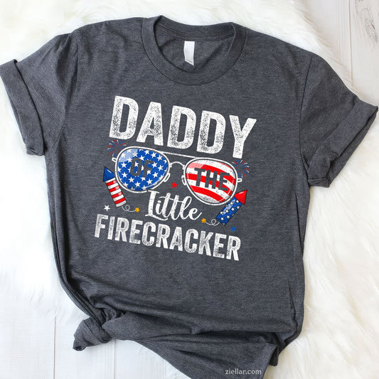 4th of July Birthday Dad Daddy The Little Firecracker