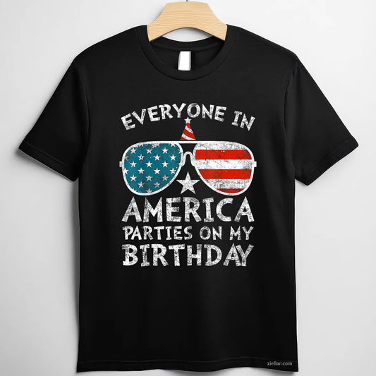 4th of July Birthday Party Boy Girl Fourth TShirt Patriotic