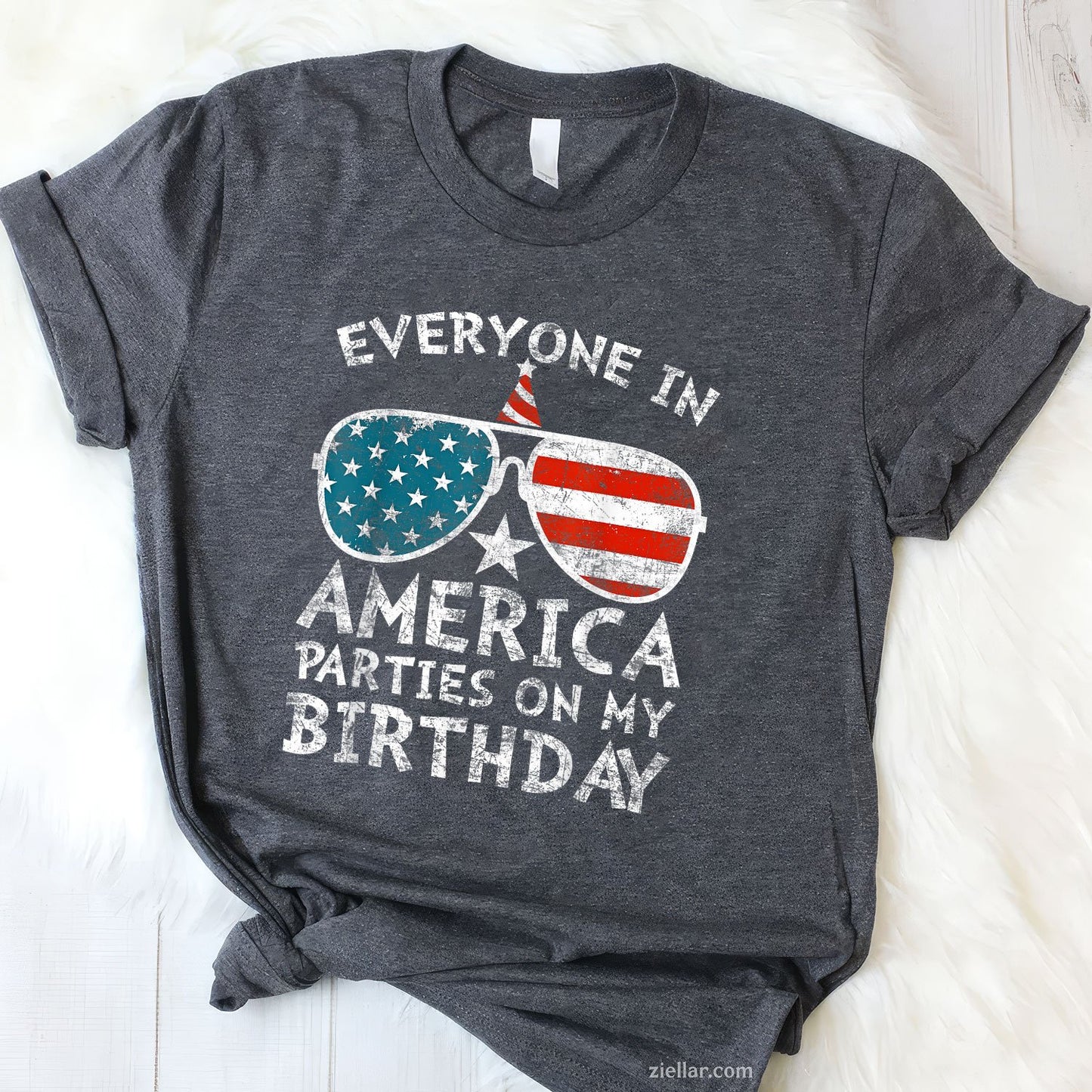 4th of July Birthday Party Boy Girl Fourth TShirt Patriotic