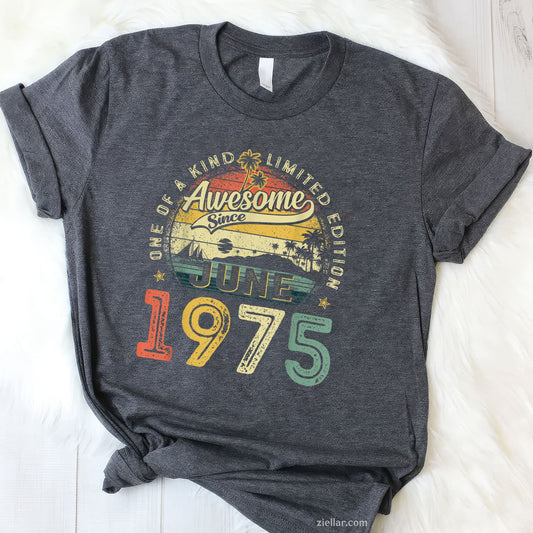 50 Years Old Vintage Made In June 1975 50th