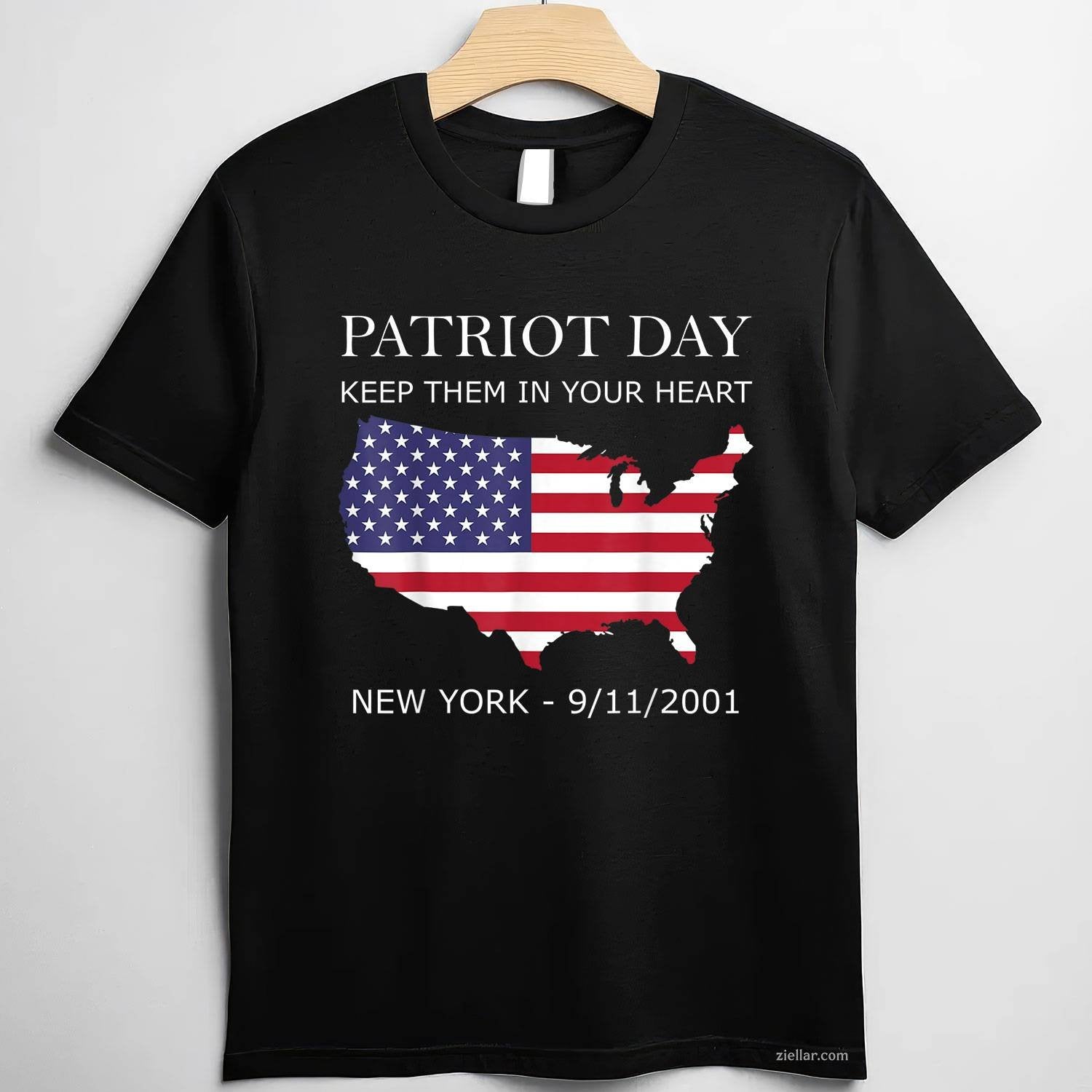 9_11_2001 Memorial Quote USA Flag Patriots Day T-Shirt Tee for Men Women Adults Unisex