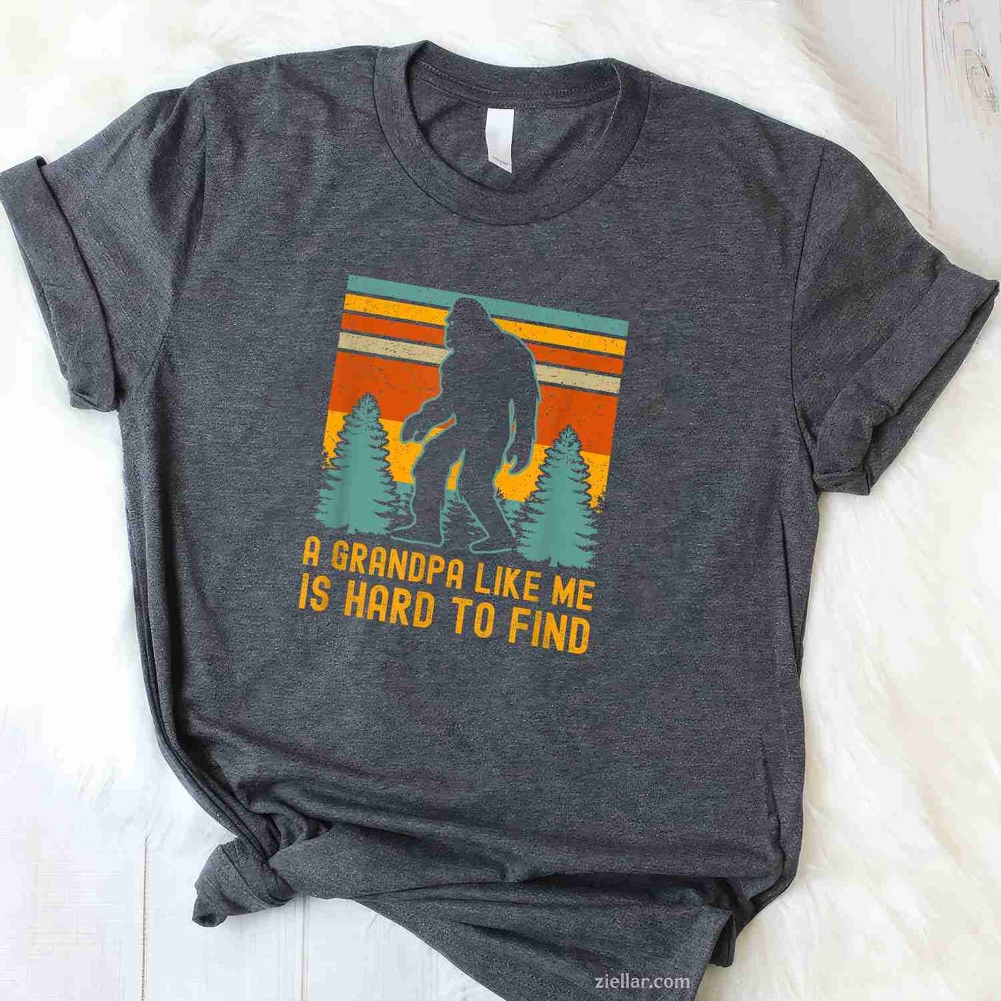 A Grandpa Like Me Is Hard To Find, Bigfoot Grandpa T-Shirt Tee for Men Women Adults Unisex